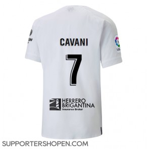 Valencia Edinson Cavani #7 Hemma Matchtröja 2022-23 Kortärmad